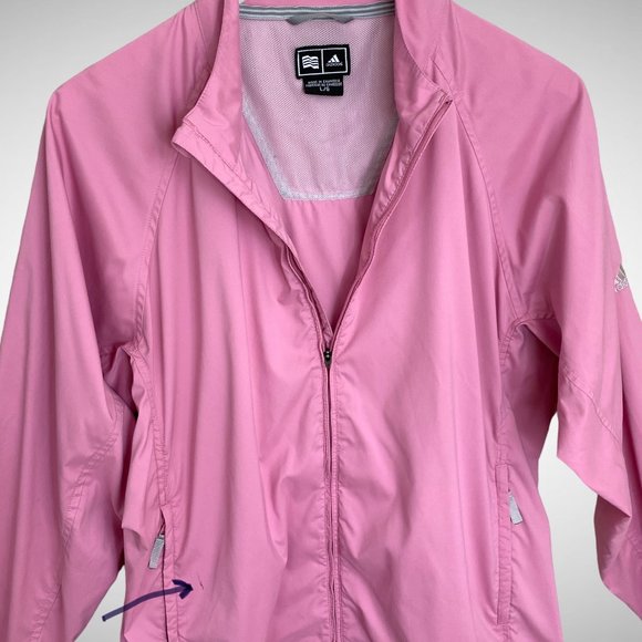 Adidas Light Pink Windbreaker Jacket - Picture 8 of 9